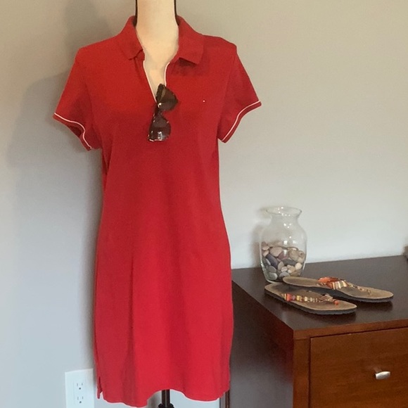 2 Tommy Hilfiger cotton collared dresses. Size XL - Picture 3 of 5